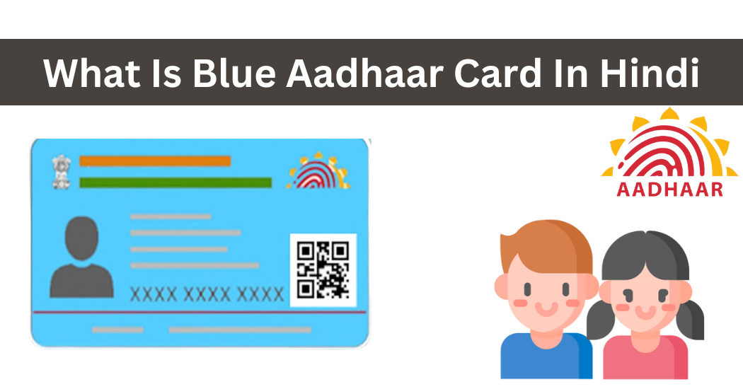 What Is Blue Aadhaar Card In Hindi