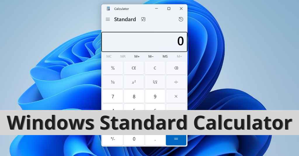 Windows Standard Calculator